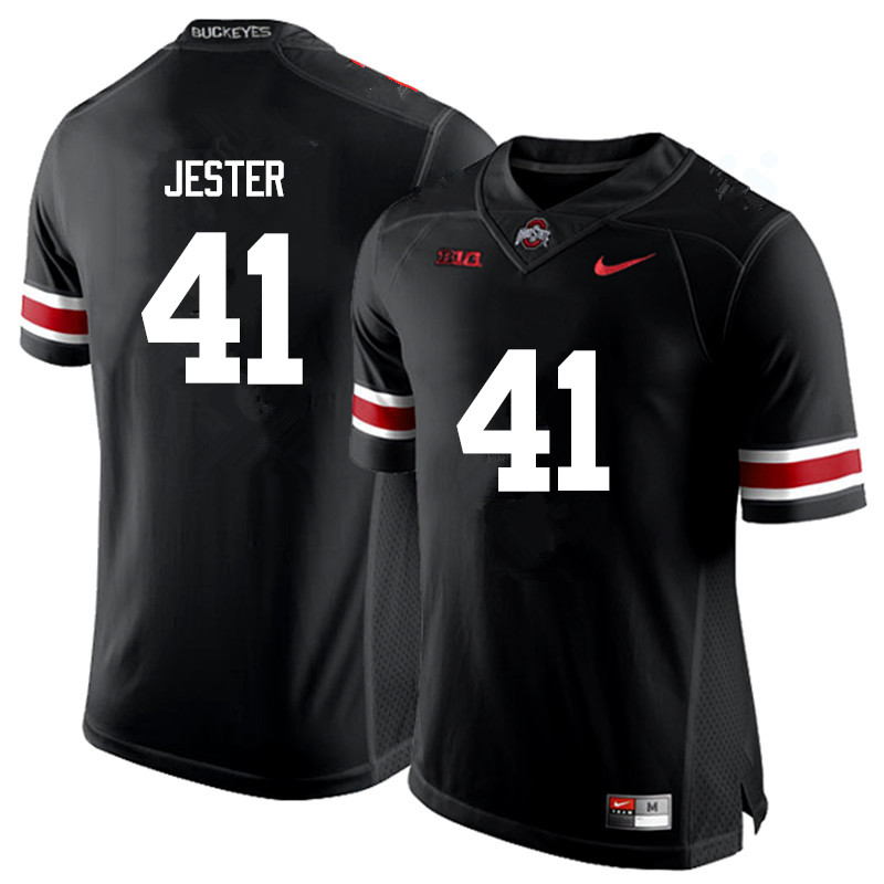 Ohio State Buckeyes #41 Hayden Jester College Football Jerseys Game-Black